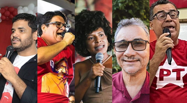 Tássio Brito, Tagner Cerqueira, Lucineia Durâes, Osmar Jojó Galdino e Edízio Nunes (Foto: Montagem)