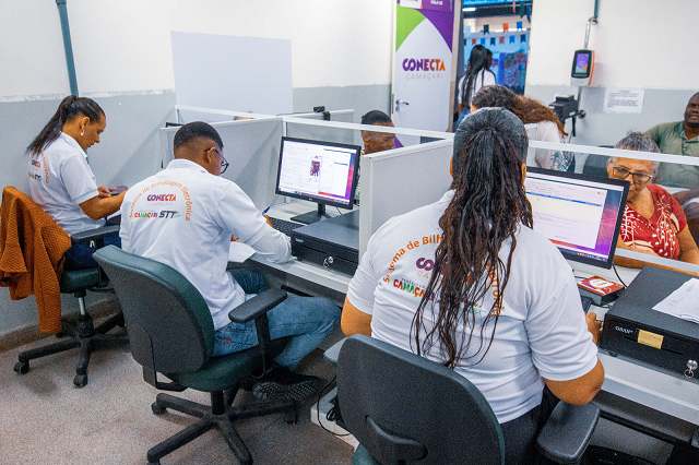 Conecta Camaçari é o nome dado ao sistema de bilhetagem eletrônica que estará nos veículos do novo sistema emergencial de transporte público (Foto: Ascom/PMC)