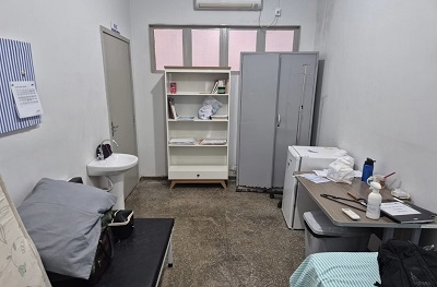 Consultorio do médico, ou do monstro, dependendo do ponto de vista, onde atendia na prefeitura da cidade - Divulgação