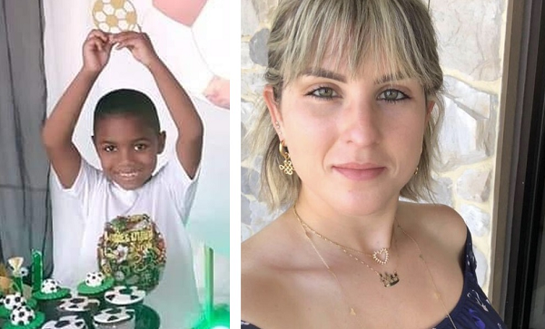 Menino Miguel Otávio, de apenas cinco anos, morreu ao cair do nono andar de um prédio de luxo no Recife. Ele foi colocado sozinho no elevador pela então patroa de sua mãe, Sari Corte Real (Foto: Montagem)