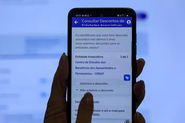 Aplicativo 'Meu INSS', disponibilizado pela instituição (Foto: Joédson Alves/Agência Brasil)