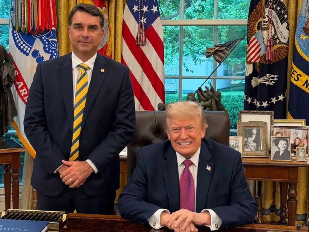 Flavio-Bolsonaro-e-Donald-Trump