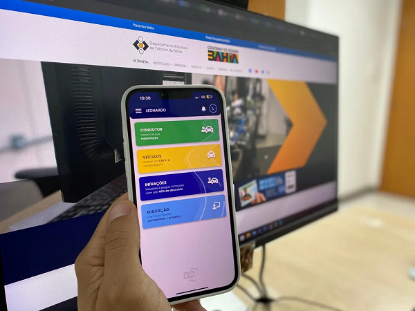 A funcionalidade está integrada aos sistemas do Detran e segue os critérios da Senatran (Foto: Raíssa Santana/Ascom Detran/BA)