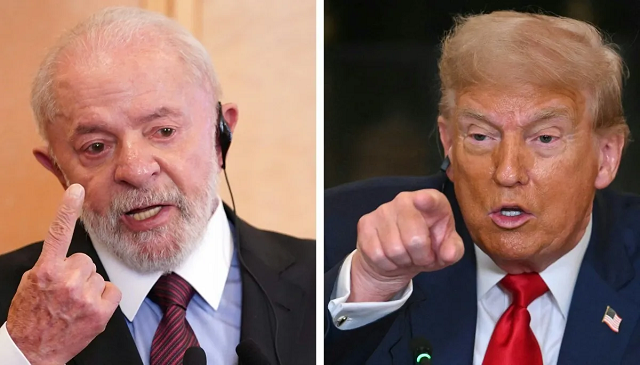 Lula e Trump (Foto: Kazushiro Nogi e Jim Watson/AFP)
