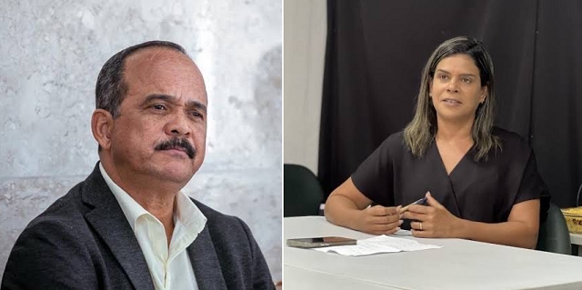 Ex-prefeito Antônio Elinaldo Silva e a ex-secretária de Desenvolvimento Social e de Cidadania, Andréa Montenegro Silva (Foto: Reprodução/Montagem-Redação) Ex-prefeito Antônio Elinaldo Silva e a ex-secretária de Desenvolvimento Social e de Cidadania, Andréa Montenegro Silva (Foto: Reprodução/Montagem-Redação)