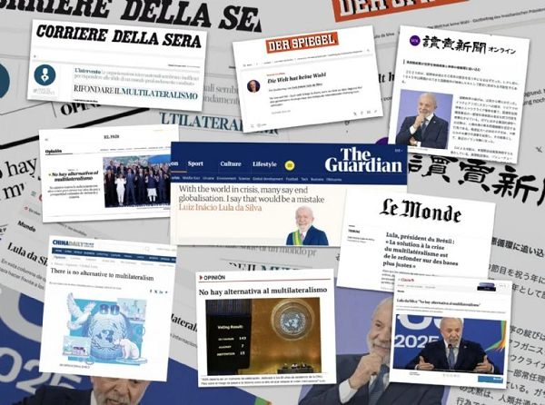 Presidente Luiz Inácio Lula da Silva publicou um extenso artigo em, pelo menos, nove grandes jornais de vários países em reação às medidas do presidente americano Donald Trump (Foto: Reprodução)