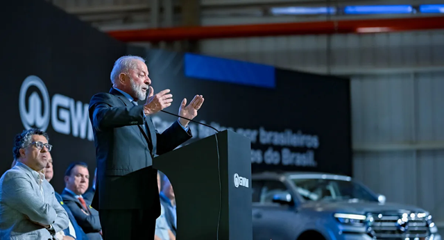 Presidente Lula durante inauguração de empresa chinesa (Foto: Ricardo Stuckert/PR)