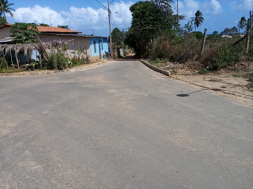 Rua onde mora dona Tatiane Pereira (Foto: Redação | CFF)