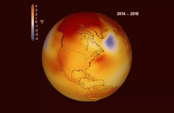 Terra está ficando mais quente: últimos cinco anos foram os mais quentes da história (Foto: Nasa)