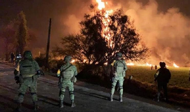 A explosão, que ocorreu na cidade de Tlahuelilpan, registrou mais de 85 pessoas desaparecidas após acidente (Foto: Reprodução)