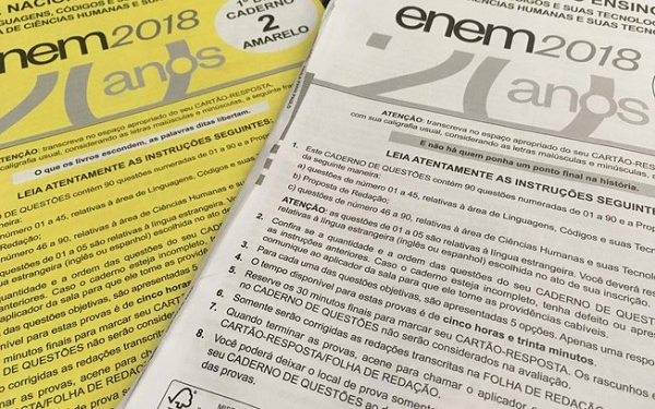 Em 2018, ao todo, 55 estudantes obtiveram nota mil. Na outra ponta, o número de redações nota zero caiu para menos da metade de 2017 (Foto: Reprodução)