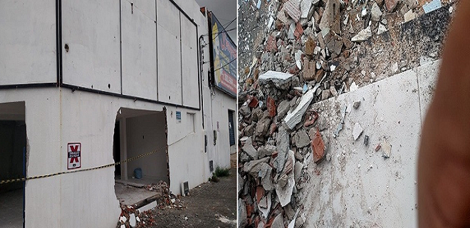 Prefeito Elinaldo e mais três sofreram nesta sexta, representação criminal por desobedecer ordem judicial e usar indevidamente recursos do Município para demolir prédio da Xerographi (Foto: Cedida)