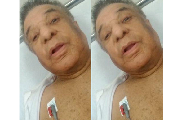 Cantor Agnaldo Timóteo, de 82 anos, foi internado às pressas na Unidade de Pronto Atendimento (UPA) de Barreiras (Foto: Reprodução)