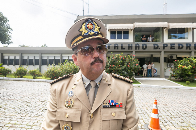 Tenente-coronel Antônio Souza Sampaio Junior (Foto: Kelvi Lima)