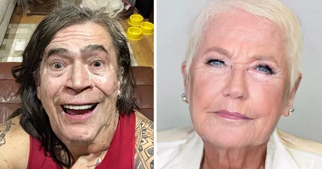 Whindersson Nunes e Xuxa entraram na brincadeira do FaceApp (Foto: Reprodução)