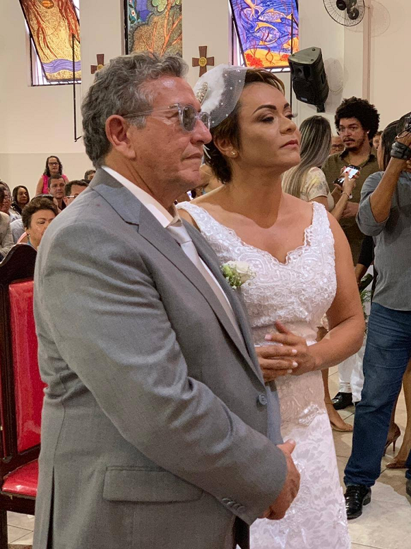 O ex prefeito de Camaçari, Luiz Caetano e a advogada Ivoneide Souza