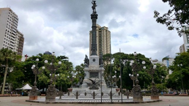 Monumento à Independência da Bahia, situado no Campo Grande (Foto: Reprodução)