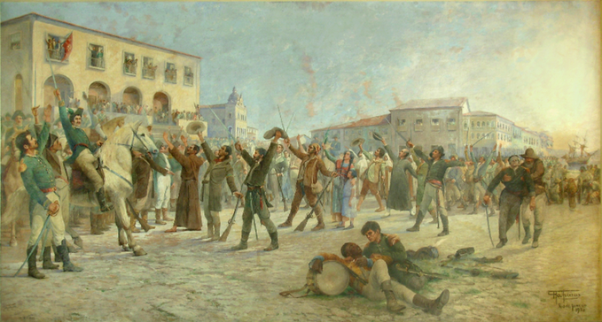 O Primeiro Passo para a Independência da Bahia, de Antônio Parreiras (Foto: Reprodução)