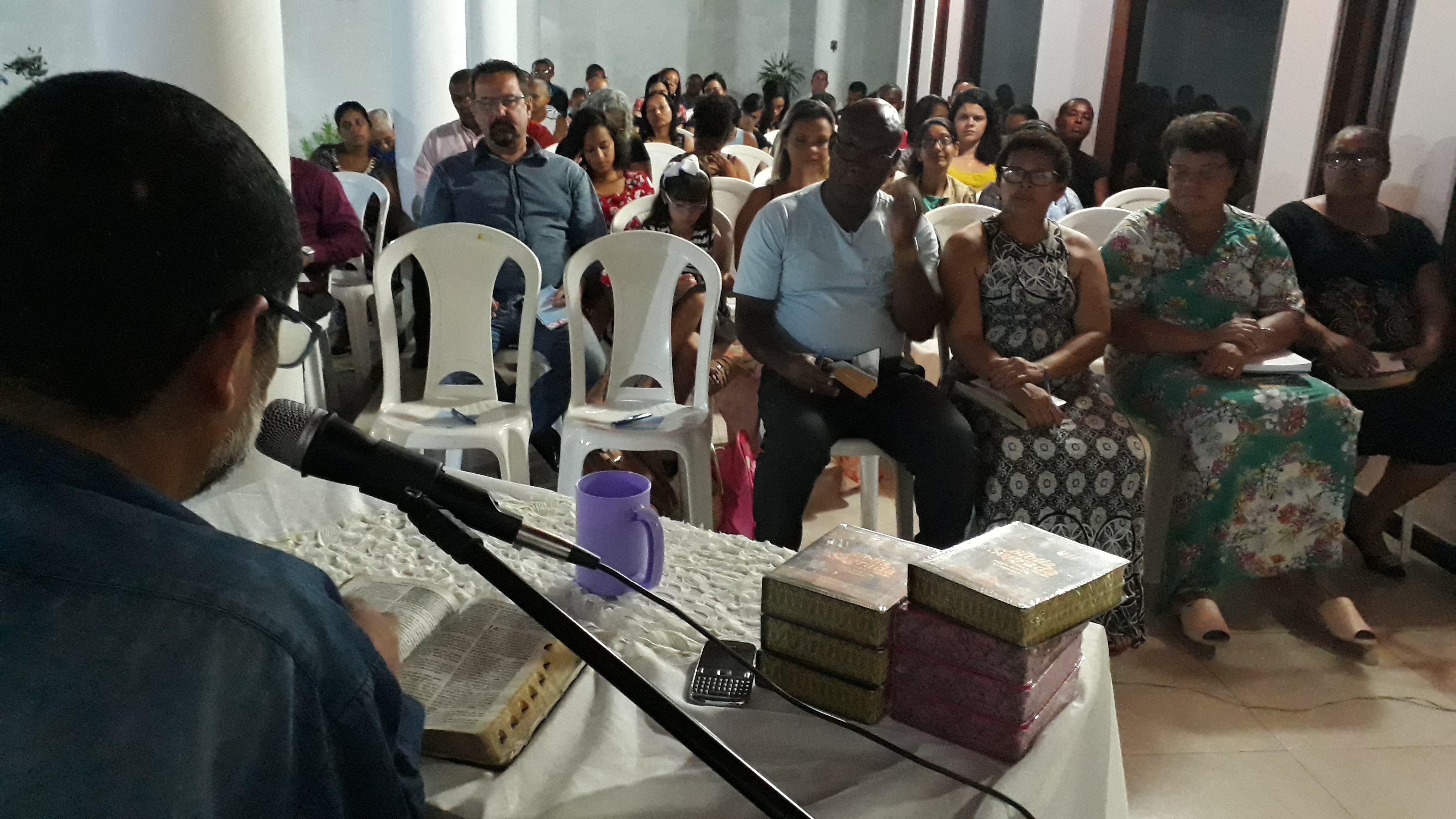 '(...)Espero poder participar de outros encontros desse, marcado por Deus' (Luiz Carlos Santos Amaral, 59 anos, há três anos no Evangelho, morador da Nova d’Ávila) Foto CFF '(...)Espero poder participar de outros encontros desse, marcado por Deus' (Luiz Carlos Santos Amaral, 59 anos, há três anos no Evangelho, morador da Nova d’Ávila) Foto CFF